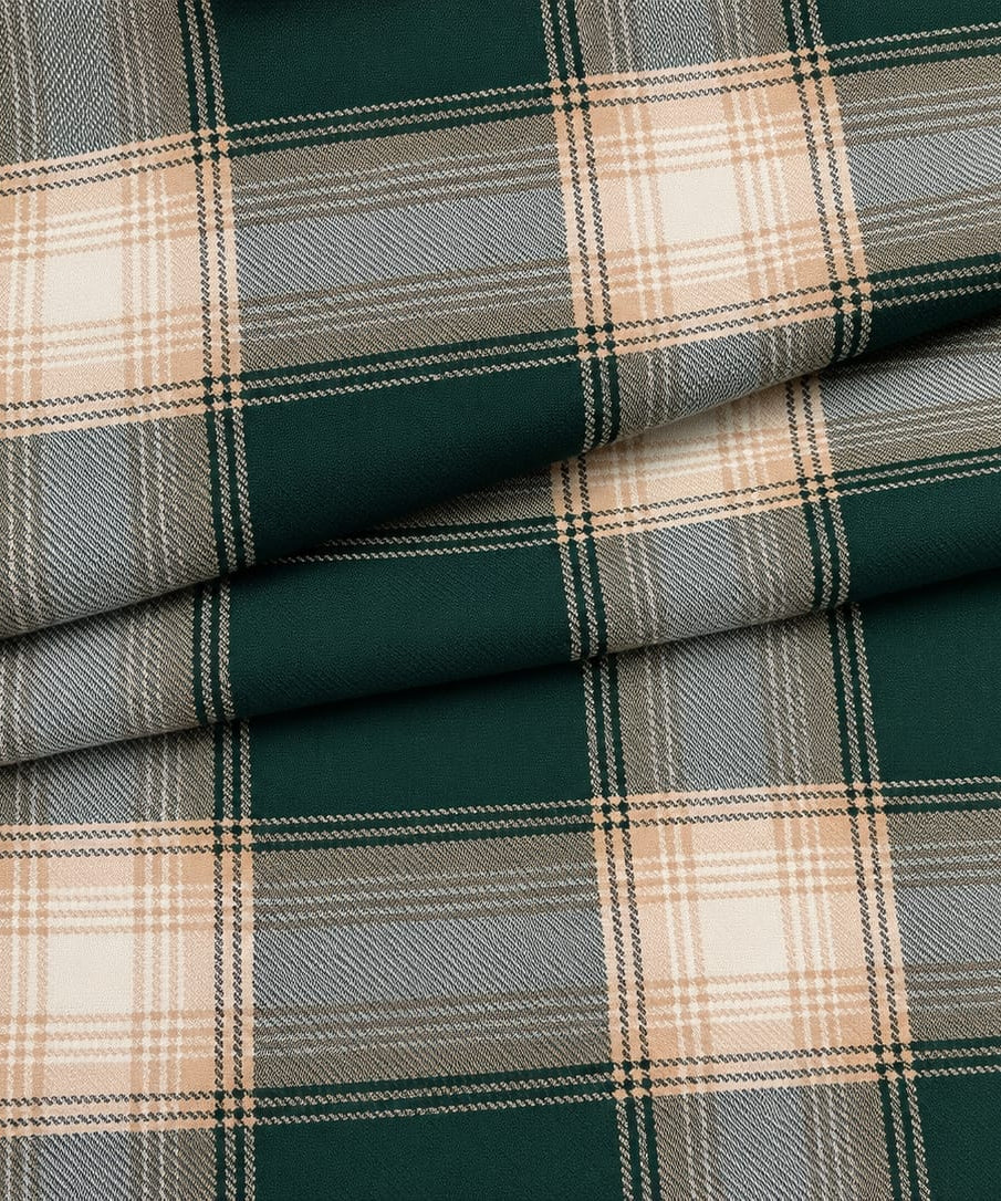 EMERALD PLAID TUNIC CO-ORD SET