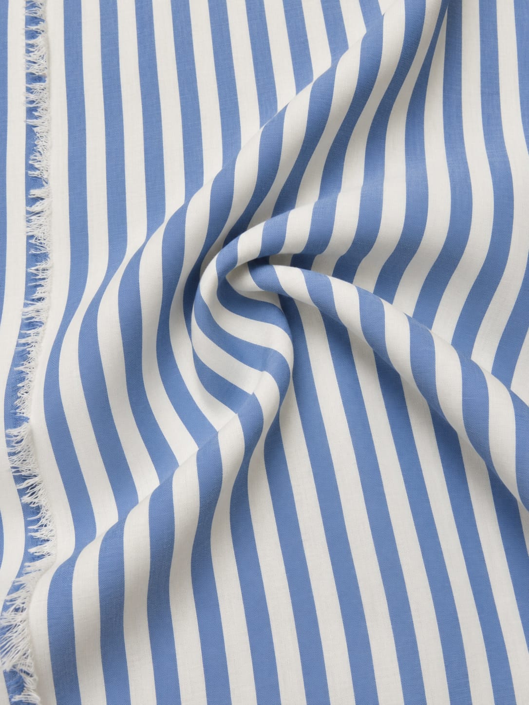 BLUE STRIPE BUTTON-DOWN MIDI SHIRT DRESS