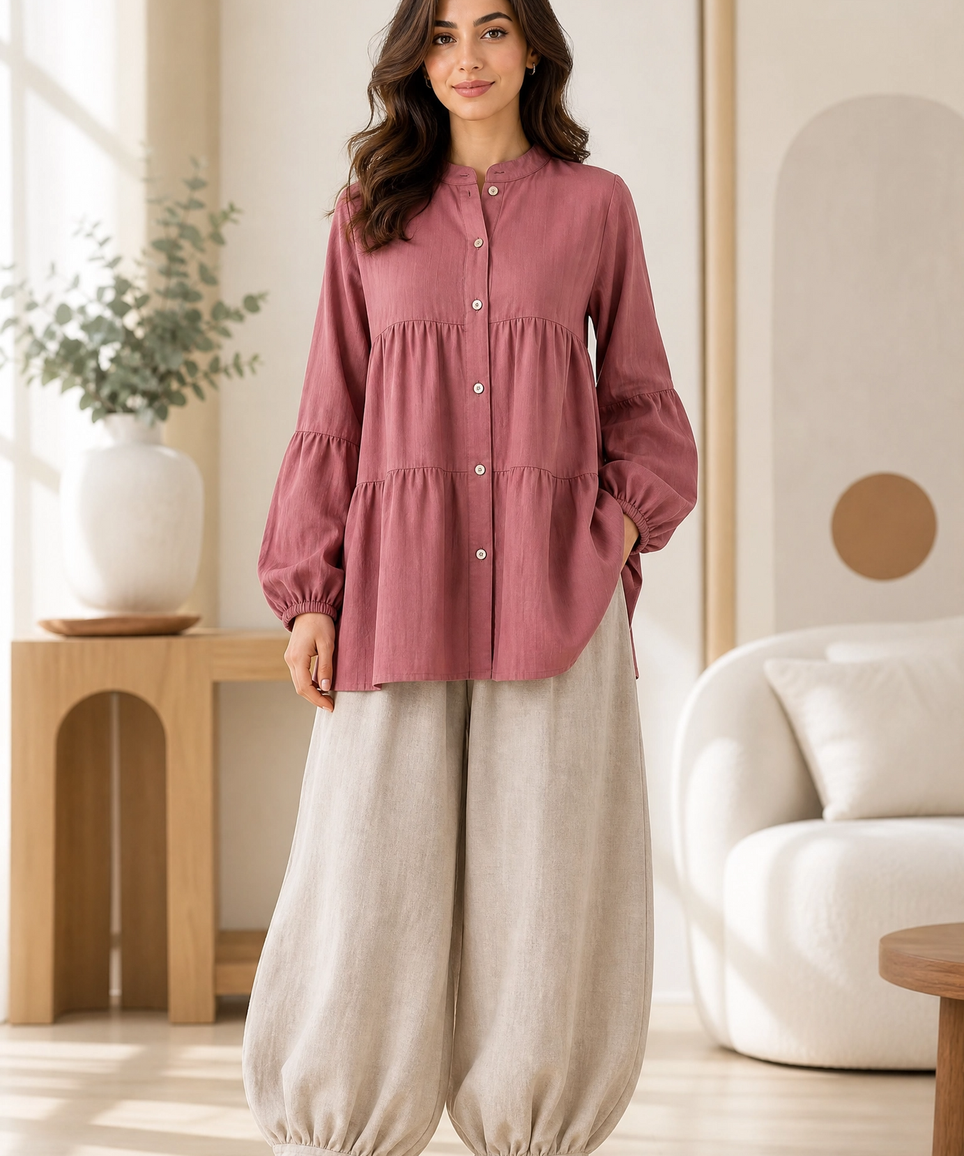 DUSTY ROSE HAVEN  CO-ORD SET