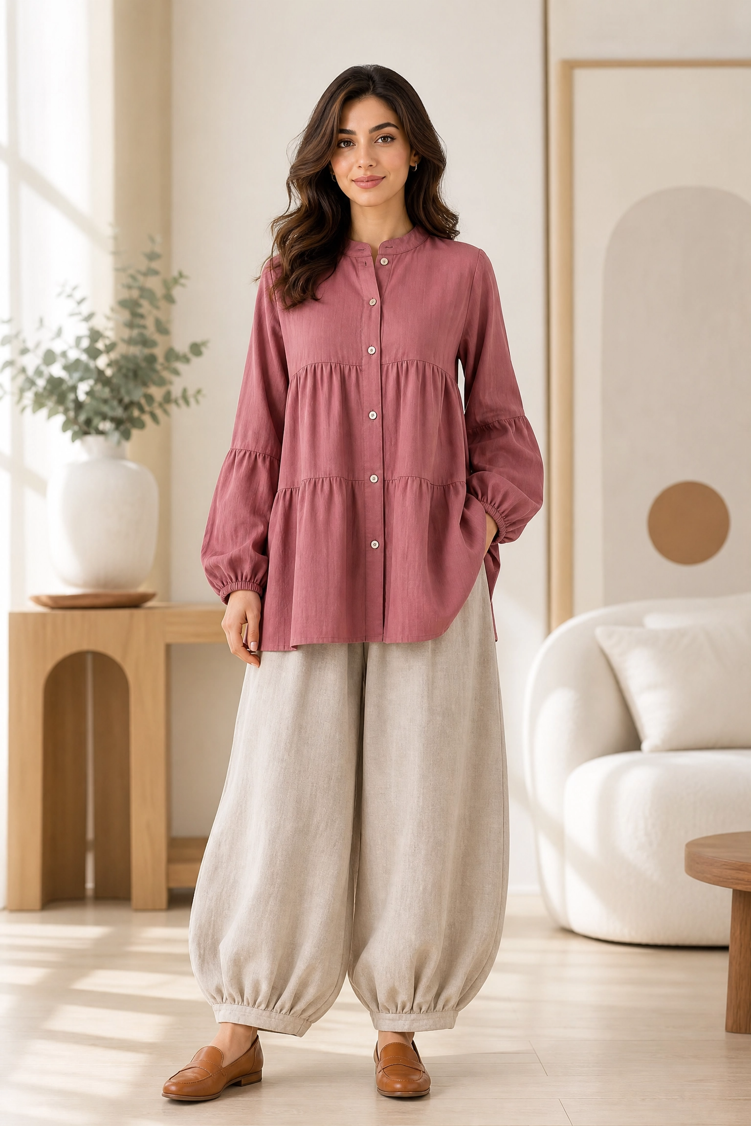 DUSTY ROSE HAVEN  CO-ORD SET