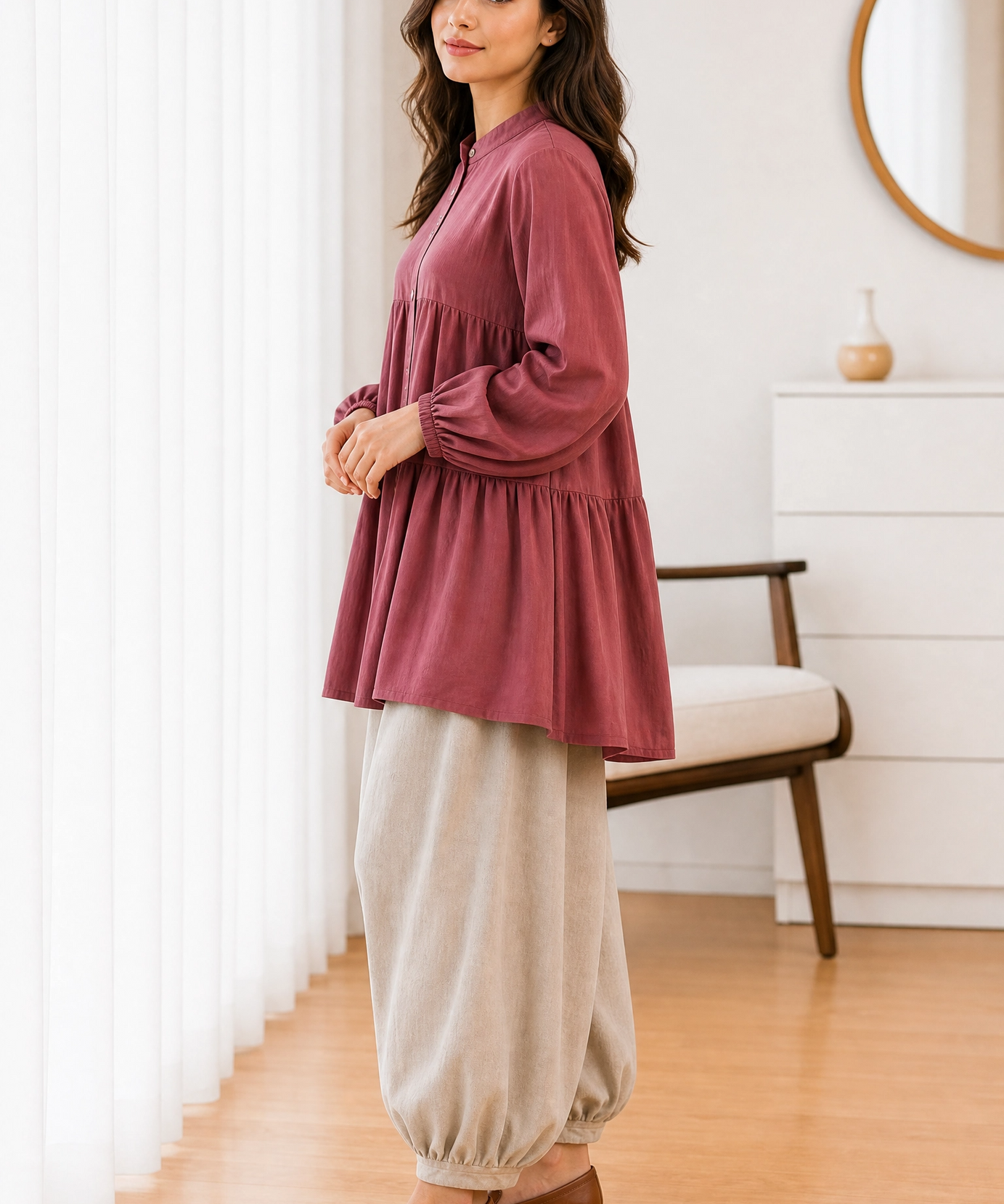 DUSTY ROSE HAVEN  CO-ORD SET