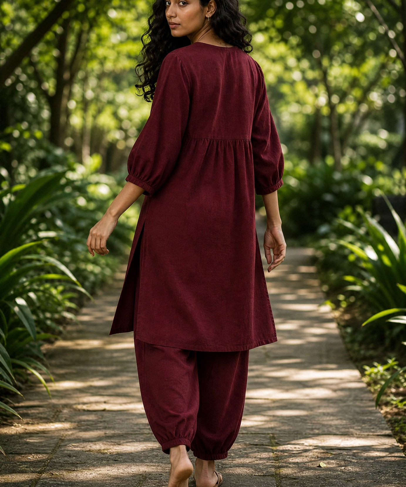 BURGUNDY PEARL CO-ORD SET