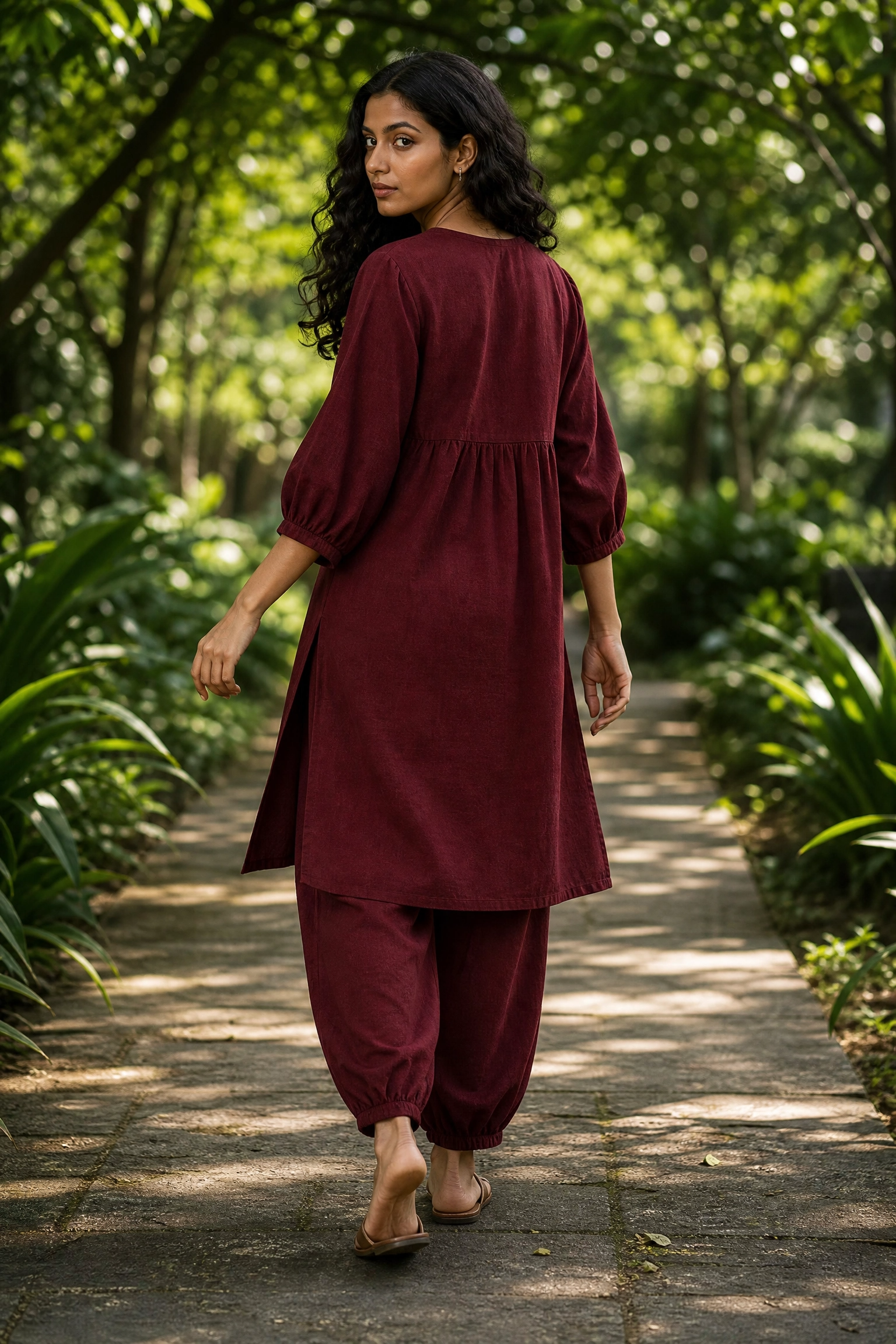 BURGUNDY PEARL CO-ORD SET