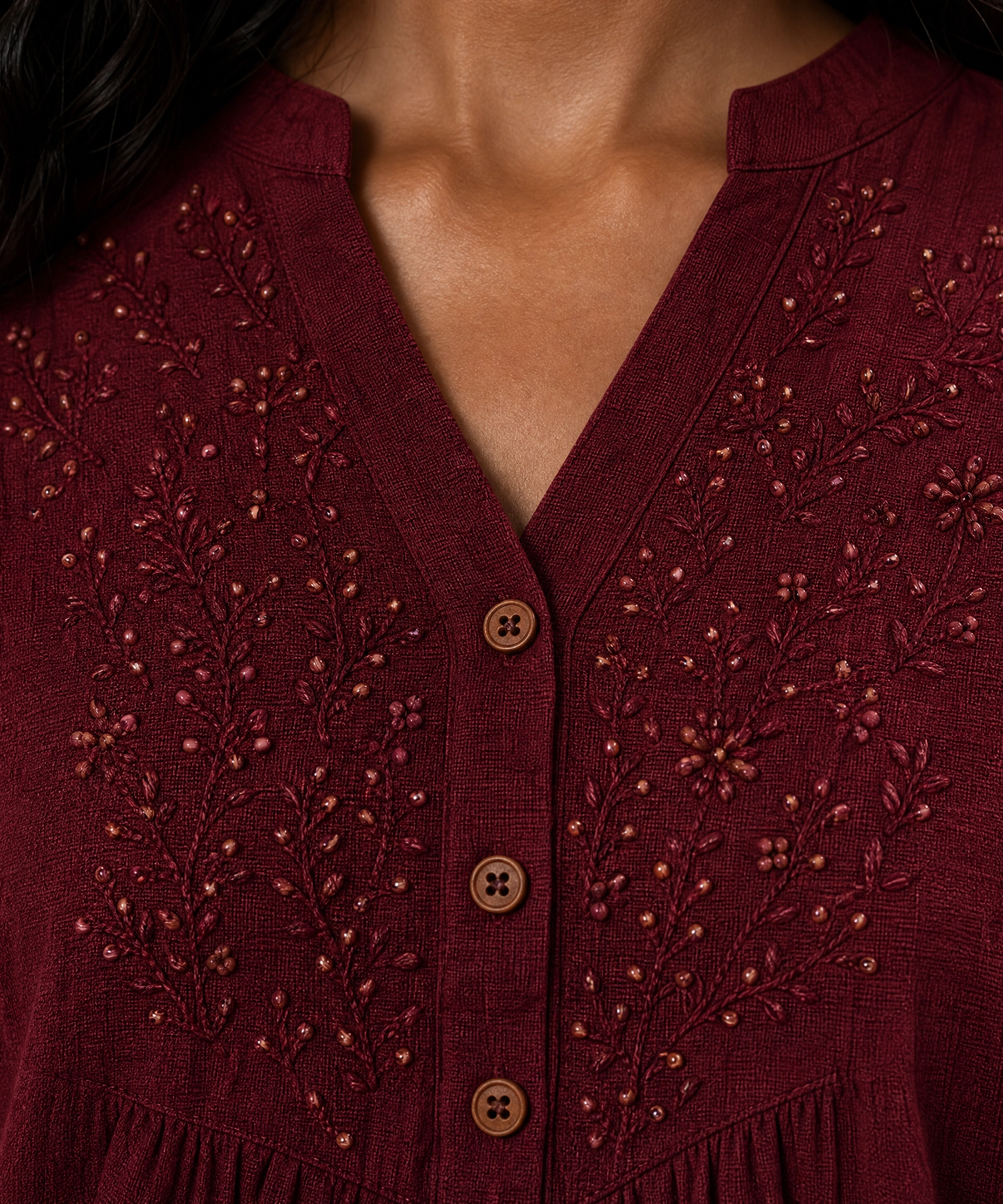 BURGUNDY PEARL CO-ORD SET