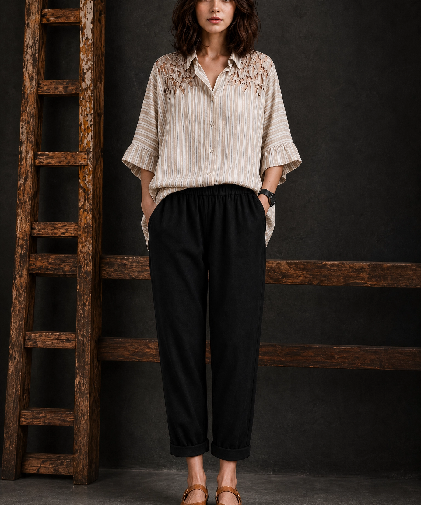 STRIPE LINEN CO-ORD SET