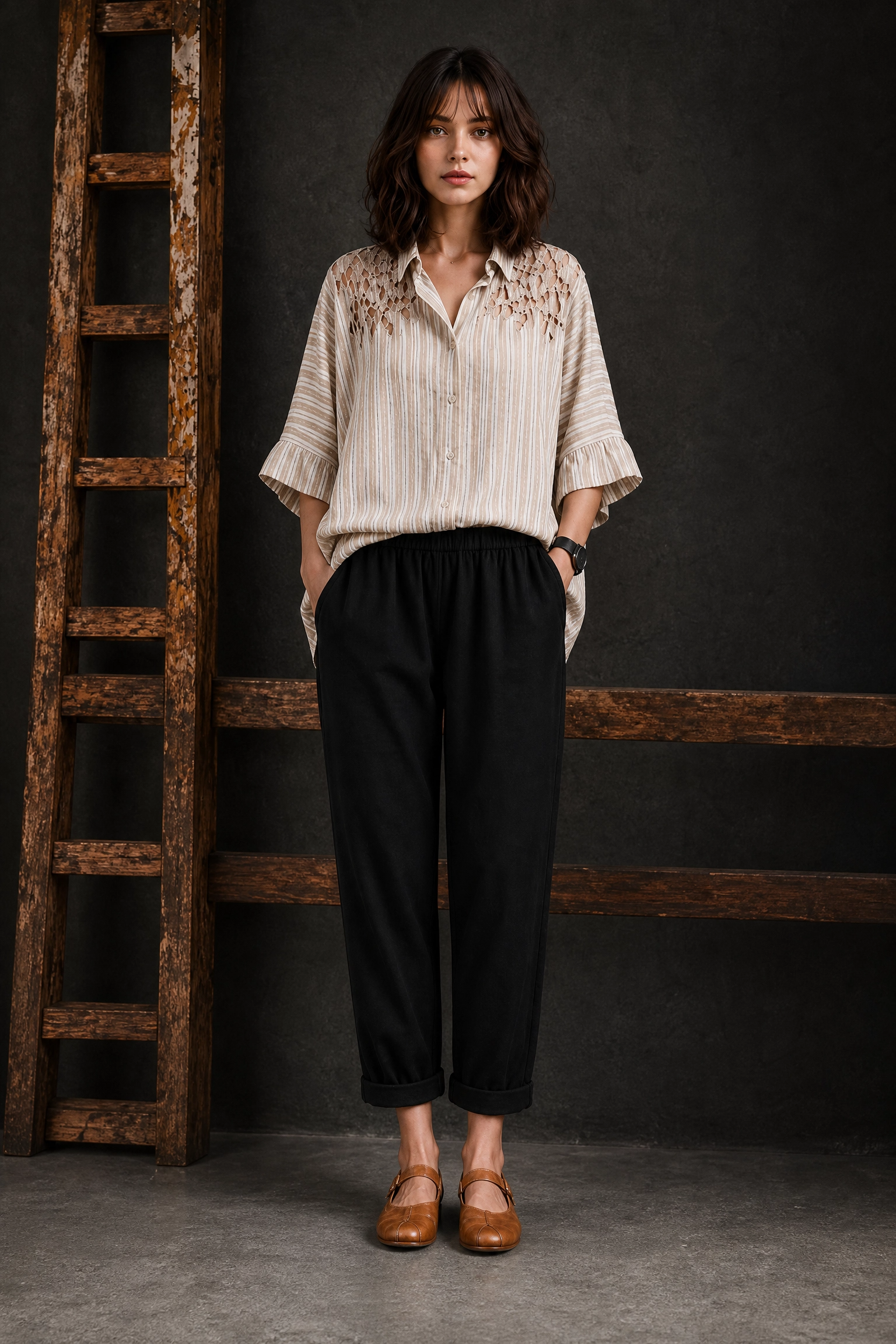 STRIPE LINEN CO-ORD SET