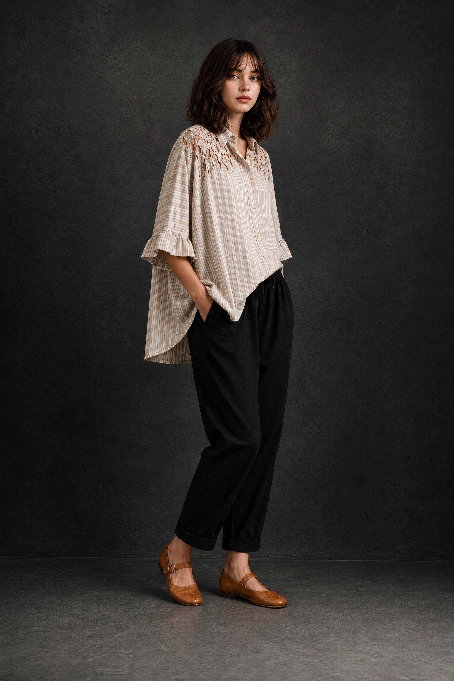 STRIPE LINEN CO-ORD SET
