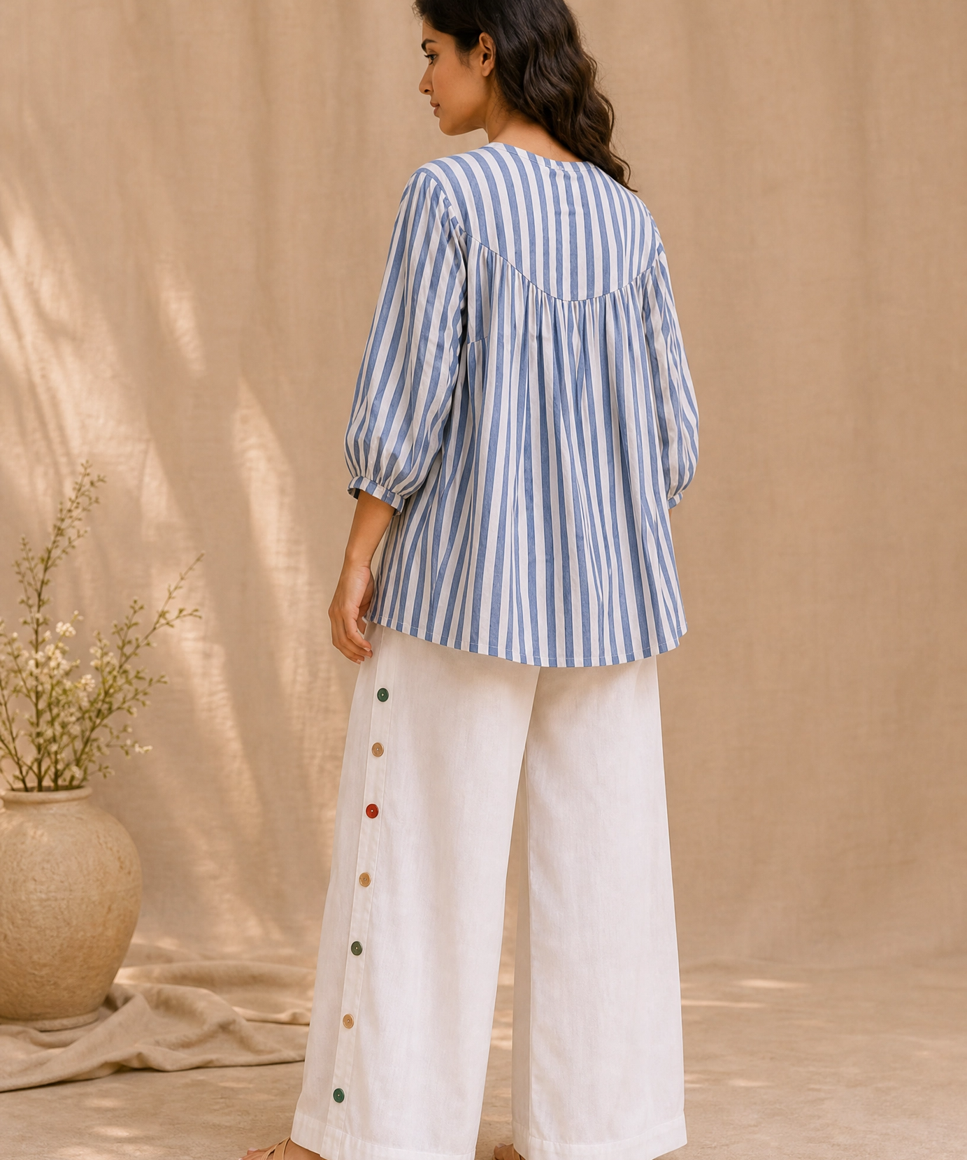 SKYLINE STRIPE COTTON CO-ORD SET
