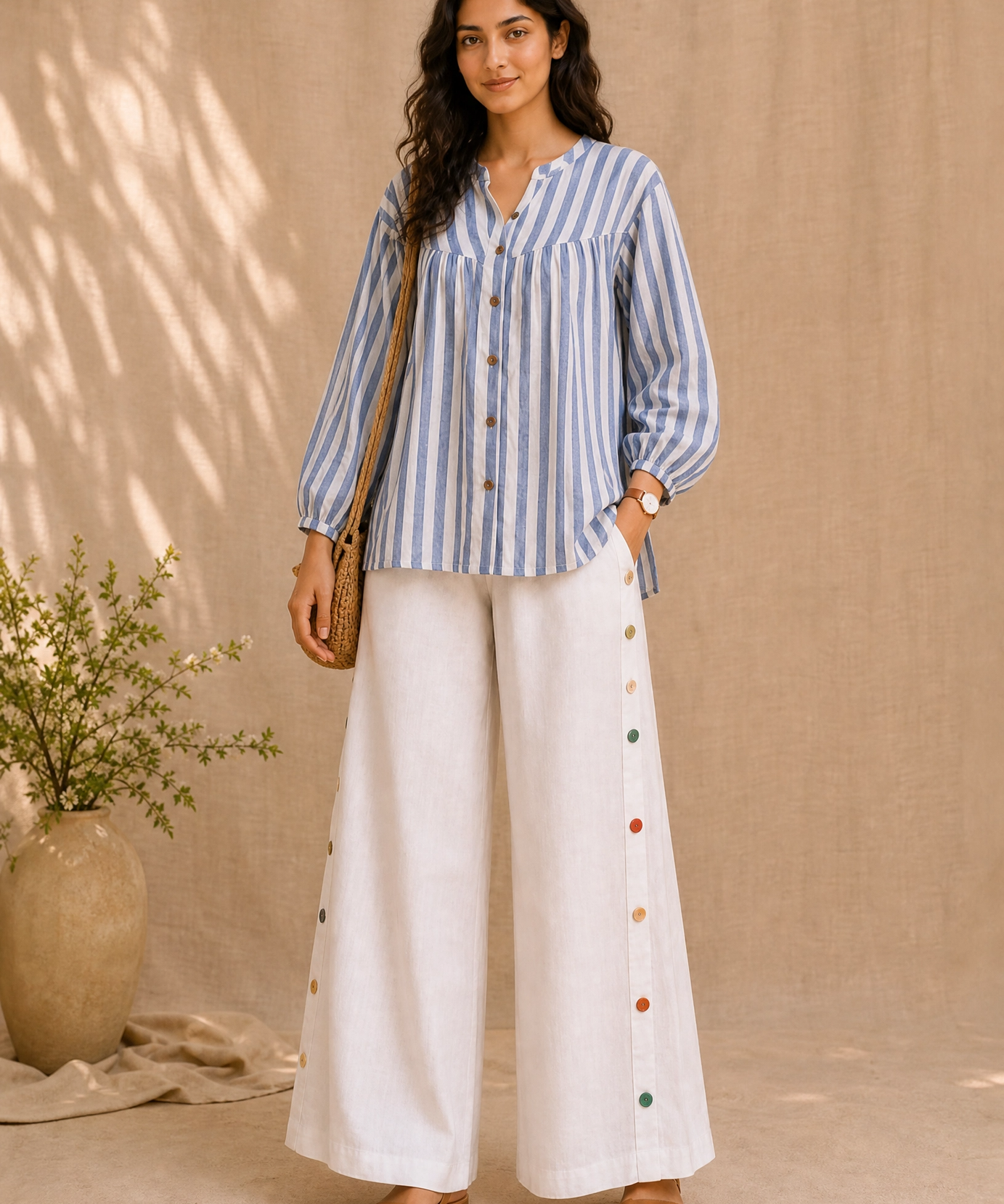 SKYLINE STRIPE COTTON CO-ORD SET