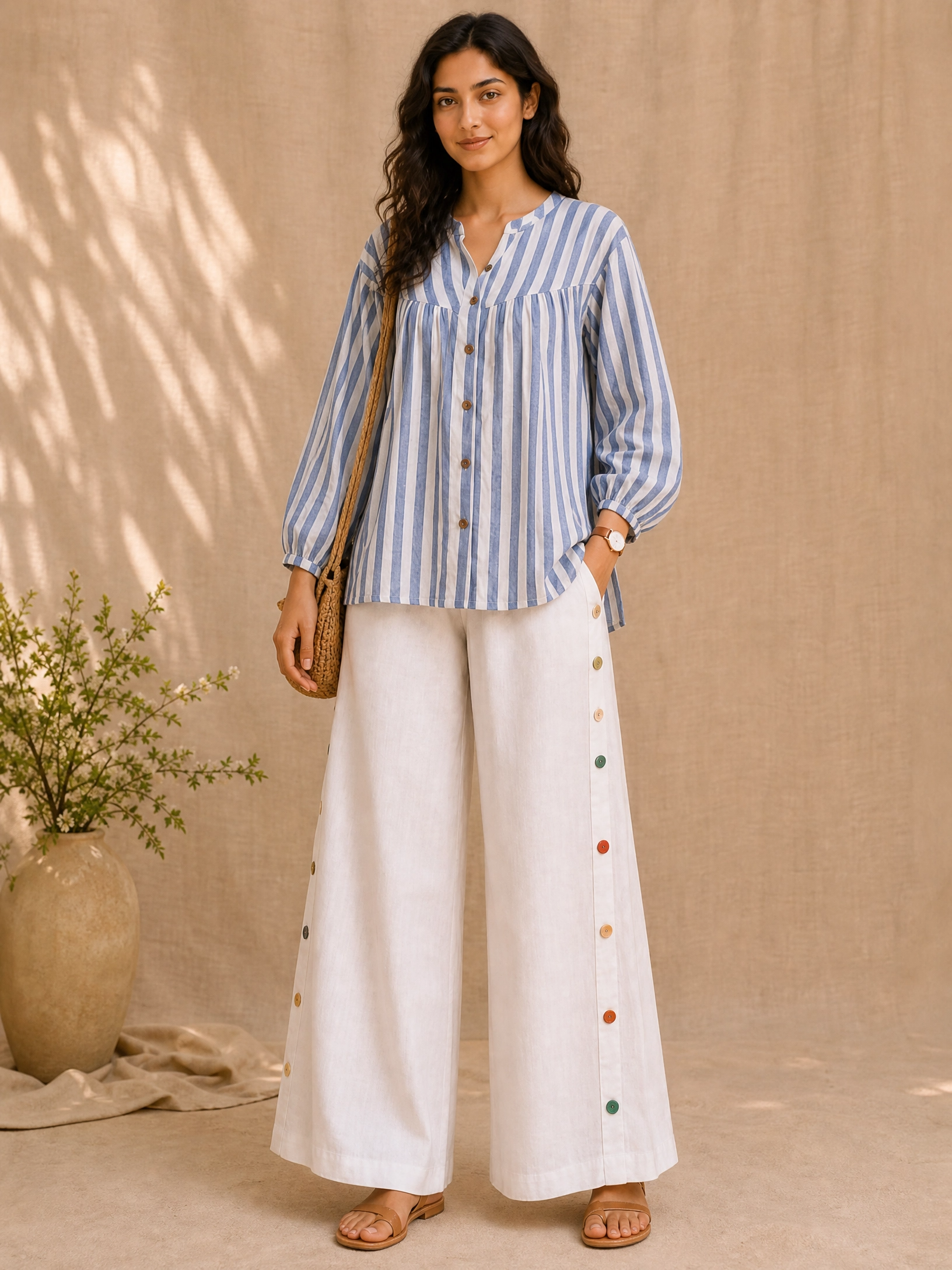 SKYLINE STRIPE COTTON CO-ORD SET