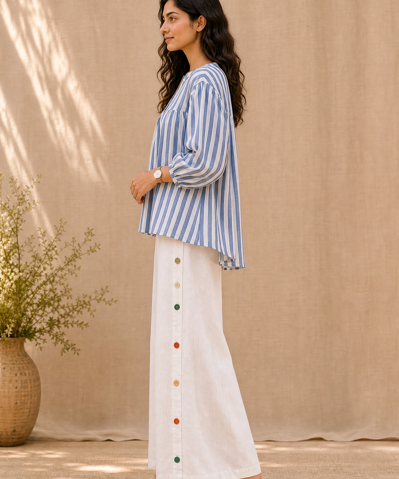 SKYLINE STRIPE COTTON CO-ORD SET