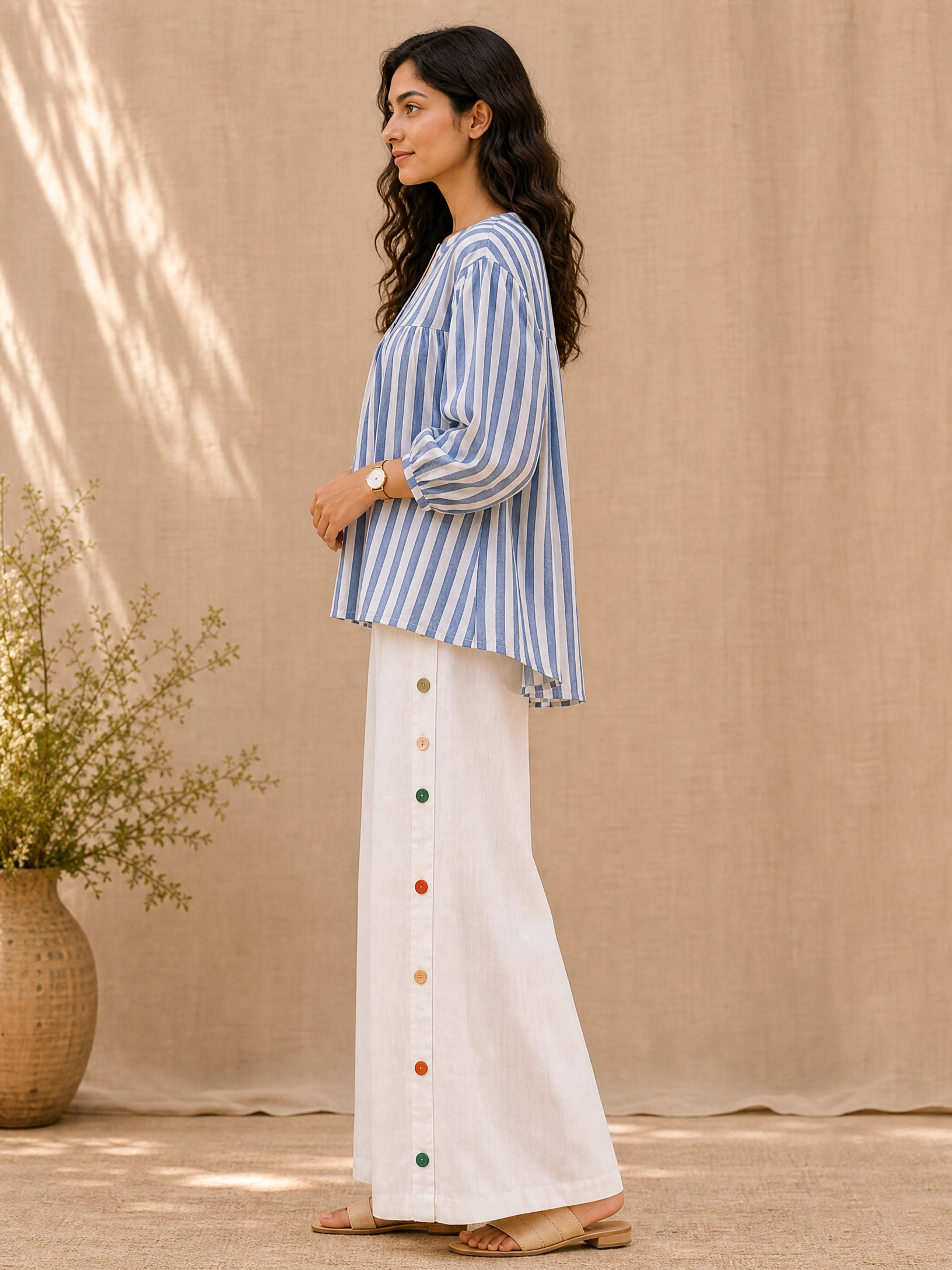 SKYLINE STRIPE COTTON CO-ORD SET