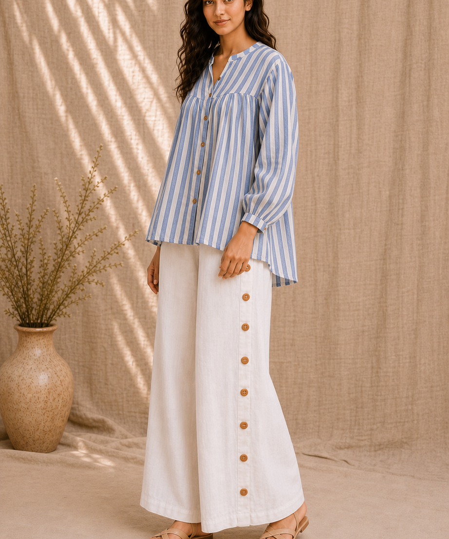 SKYLINE STRIPE COTTON CO-ORD SET