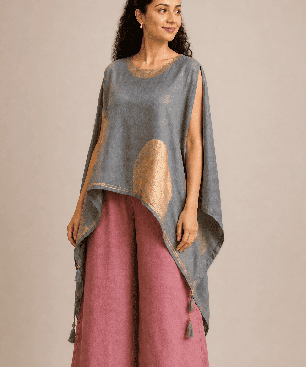 ASYMMETRIC LINEN CO-ORD SET
