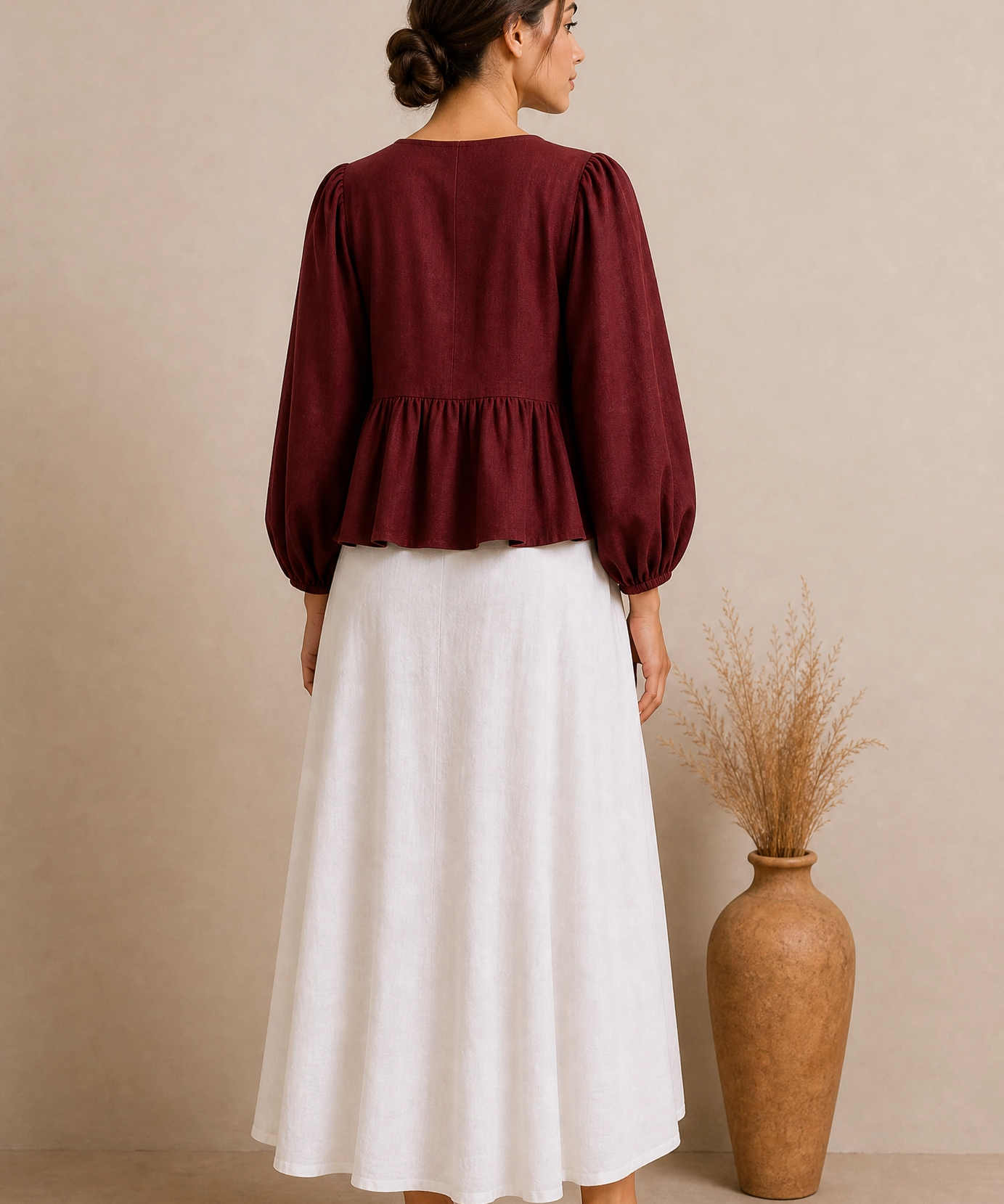 MAROON PEARL CO-ORD SET