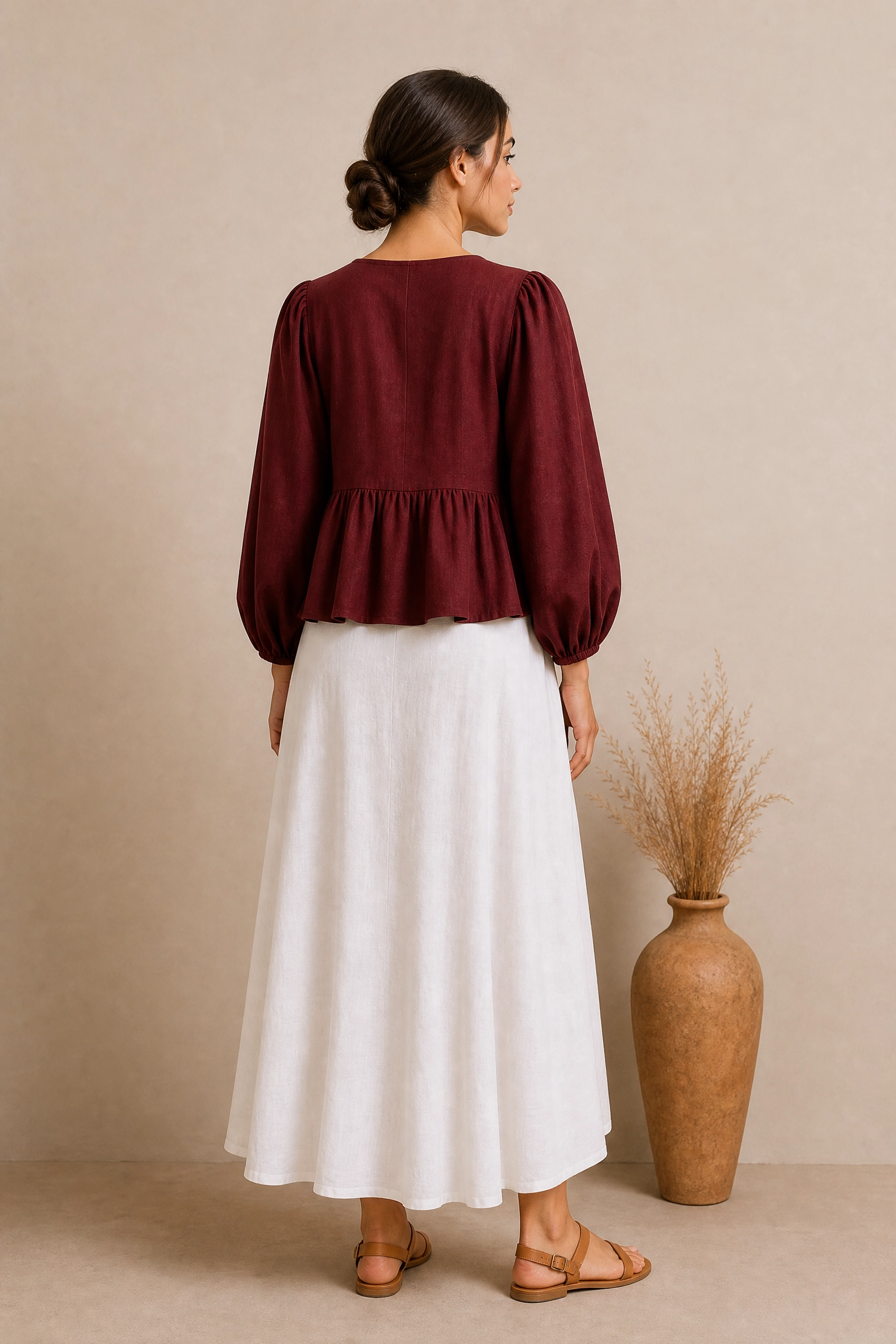 MAROON PEARL CO-ORD SET