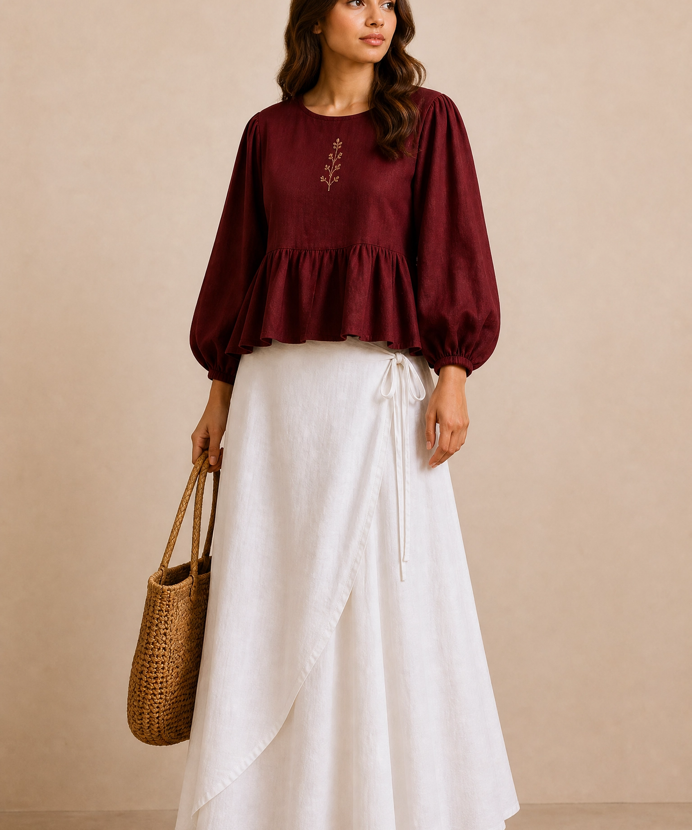 MAROON PEARL CO-ORD SET