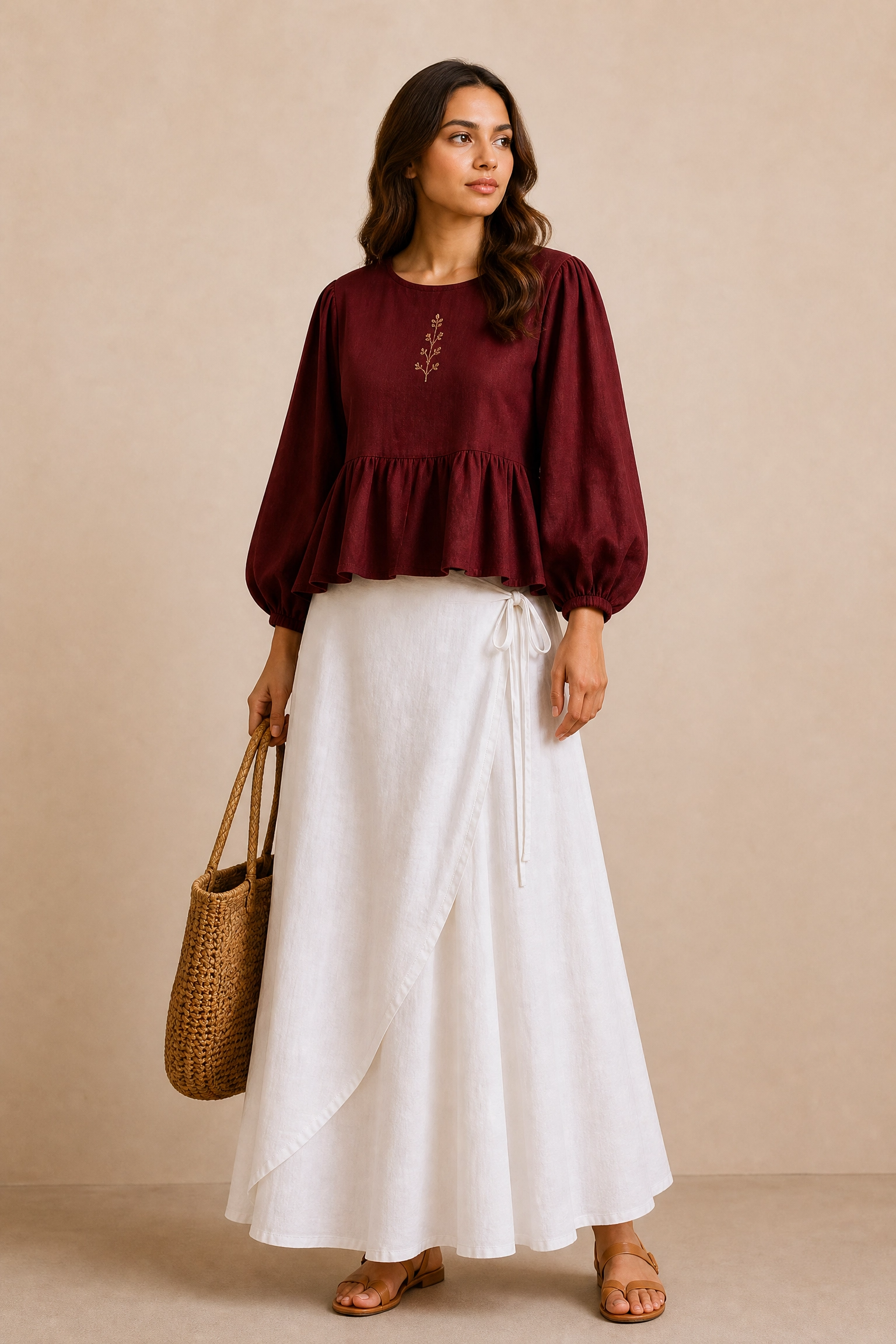 MAROON PEARL CO-ORD SET