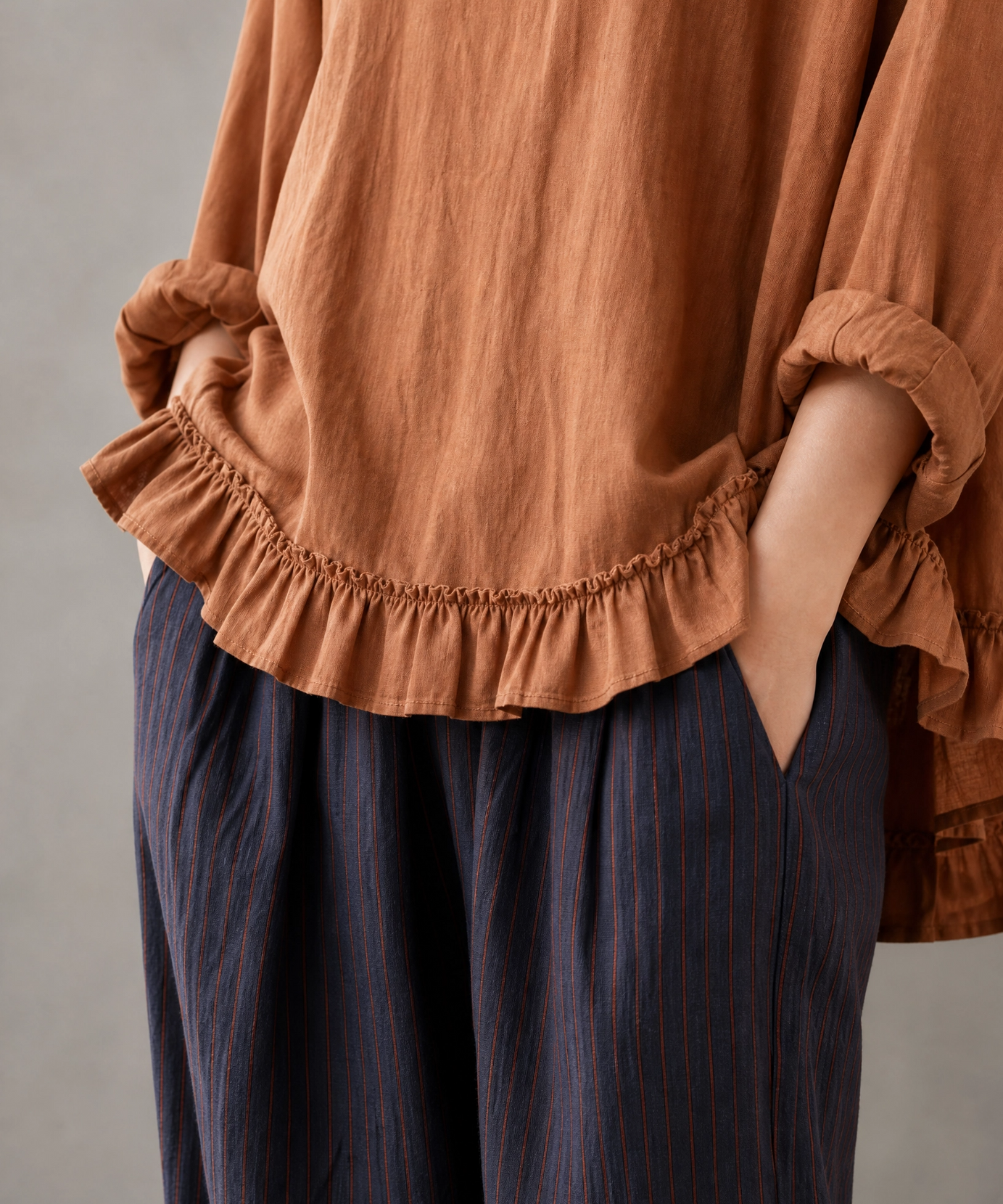TOFFEE RUFFLE CO-ORD SET