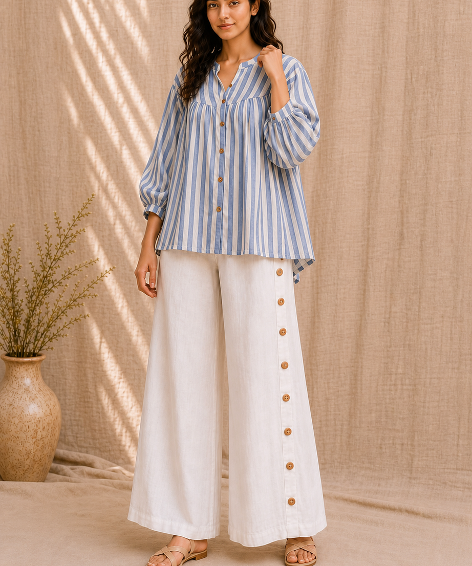SKYLINE STRIPE COTTON CO-ORD SET