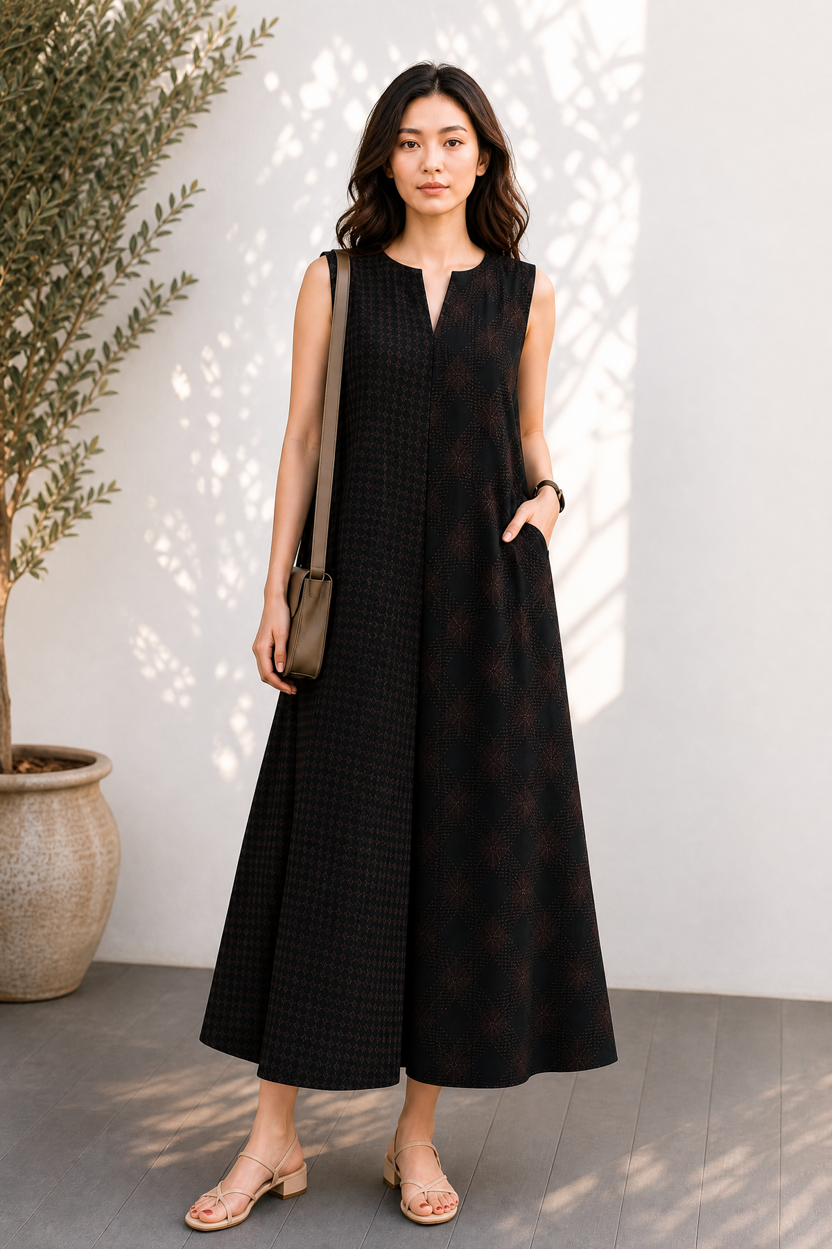 BLACK CHECKS CO-ORD SET